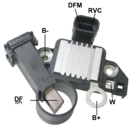 Imagem de Regulador de Voltagem do Alternador 12/14V Sistema Delco - GAUSS GA712