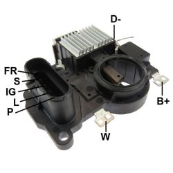 Imagem de Regulador de Voltagem do Alternador 24/28V Sistema Mitsubishi - GAUSS GA791