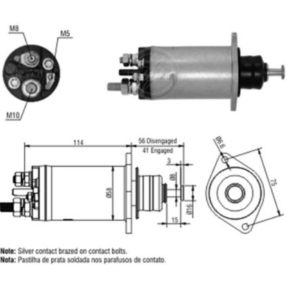 マーチページ Automático de Partida ZM ZM2818 Delco - Mercedes Benz / VW