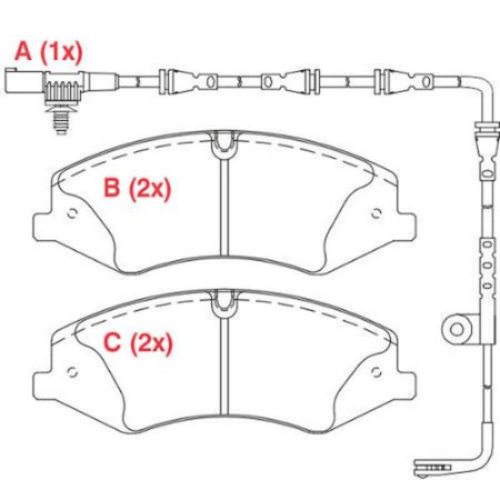 Imagem de Pastilha de Freio Dianteira LAND ROVER DISCOVERY /RANGE ROVER Sistema TRW - WILLTEC PW892