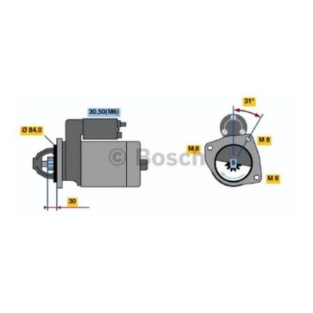 Imagem de Motor de Partida - BOSCH 1986S10034