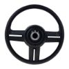 Imagem de Volante de Direção Preto Prata com Cubo 370mm - RD VOLANTES VE1706+CV117