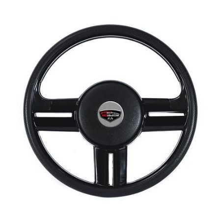 Imagem de Volante de Direção Preto com Cubo 370mm - RD VOLANTES VE1706PR+CV117