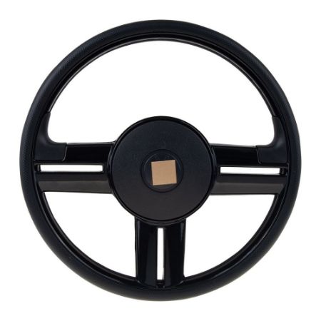 Imagem de Volante de Direção Universal Rallye Plus Preto sem Cubo 370mm - RD VOLANTES VE1707PT