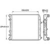 Imagem de Radiador de Água VOLKSWAGEN FOX/POLO sem Ar-condicionado - VALEO-CIBIE VA732863