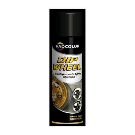 Imagem de Tinta Spray Removivel Dip Wheel Grafite 500ml - RADNAQ RC230106