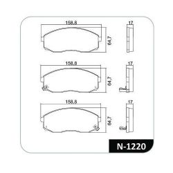 Imagem de Pastilha de Freio Dianteira KIA MOTORS BESTA - COBREQ N1220