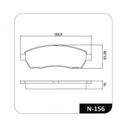 Imagem de Pastilha de Freio Traseira FORD F250 - COBREQ N156