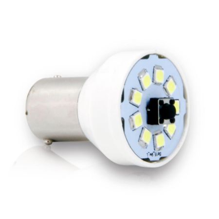 Imagem de Lâmpada Led Flash BA15 3 Efeitos 12V Branco - AUTOPOLI AL652