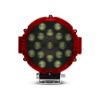 Imagem de Farol Auxiliar Redondo Vermelho 17 Leds 51W - SUNS ACESSORIOS FLU1051