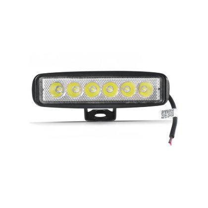DSライト Farol Auxiliar Super Led Barra Preto 6 Leds 18W Bivolt - SUNS