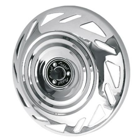 Imagem de Calota Aro 16 Pol. Dianteira Modelo Pingo D'água II Inox - FABBOF C024