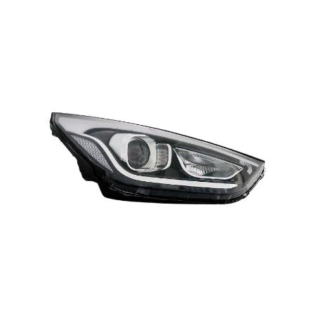 Imagem de Farol Principal HYUNDAI IX35 Lado Direito Led Regulagem Manual Regulagem Elétrica Bifuncional - DEPO 24520