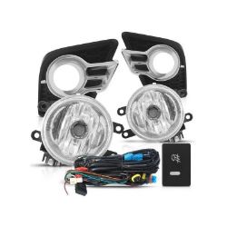 Imagem de Kit Farol de Milha TOYOTA HILUX com Botão Aro Cromado - SUNS ACESSORIOS FGS0528TA