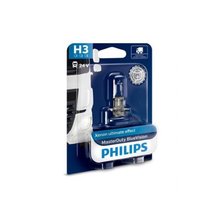 Imagem de Lâmpada H3 24V 70W Master Duty 3700K Blue Vision - PHILIPS 13336MDBVB1