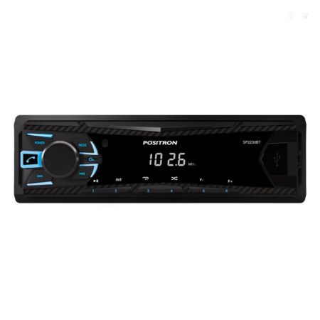 Imagem de Aparelho de Som Automotivo MP3 Player com Bluetooth Viva-Voz Áudio USB FM - POSITRON SP2230BT