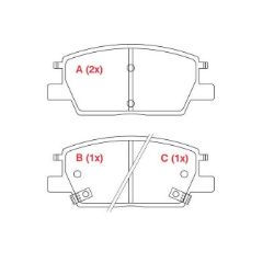 Imagem de Pastilha de Freio Dianteira CHEVROLET - GM EQUINOX - WILLTEC PW989