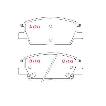 Imagem de Pastilha de Freio Dianteira CHEVROLET - GM EQUINOX - WILLTEC PW989