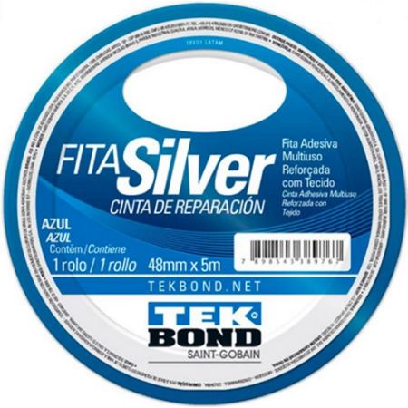 Imagem de Fita Silver Tape Azul 5 Metros - TEKBOND/ADESPEC 21191204805