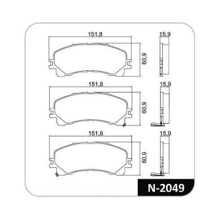 Imagem de Pastilha de Freio Dianteira CHEVROLET - GM S10 - COBREQ N2049