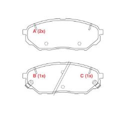 Imagem de Pastilha de Freio Dianteira KIA MOTORS SORENTO - WILLTEC PW974