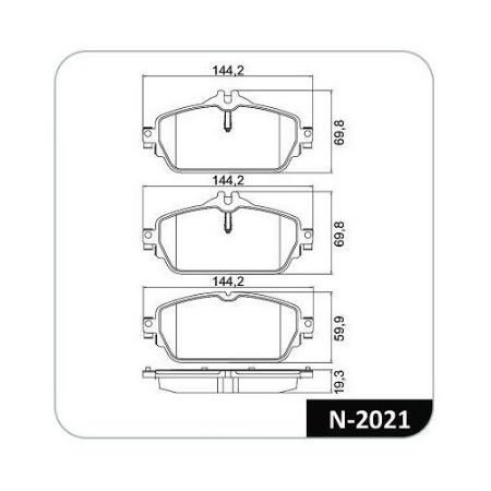 Imagem de Pastilha de Freio Dianteira Sistema TRW - COBREQ N2021