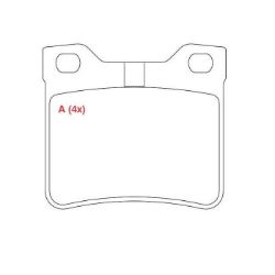 Imagem de Pastilha de Freio Traseira PEUGEOT 406 Sistema Knorr - WILLTEC PW931