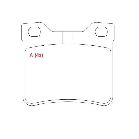 Imagem de Pastilha de Freio Traseira PEUGEOT 406 Sistema Knorr - WILLTEC PW931