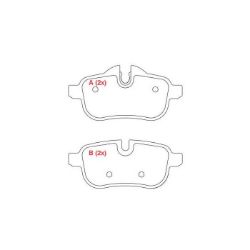 Imagem de Pastilha de Freio Traseira BMW Z4 - WILLTEC PW269