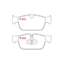 Imagem de Pastilha de Freio Dianteira VOLVO S90/XC60 Aro 17 Pol. - WILLTEC PW1020