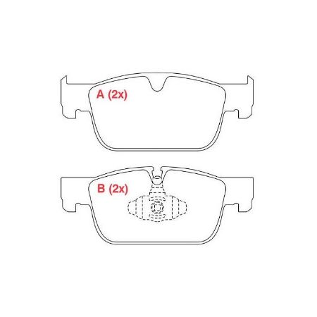 Imagem de Pastilha de Freio Dianteira VOLVO S90/XC60 Aro 17 Pol. - WILLTEC PW1020
