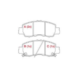 Imagem de Pastilha de Freio Dianteira MITSUBISHI ECLIPSE CROSS - WILLTEC PW1025