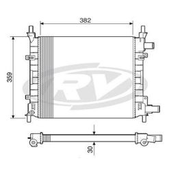 Imagem de Radiador de Água FORD KA sem Ar-condicionado - VISCONDE 12585