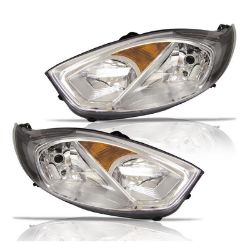 Imagem de Farol Principal FORD FIESTA Lado Esquerdo Máscara Cromada - RUFATO 25329