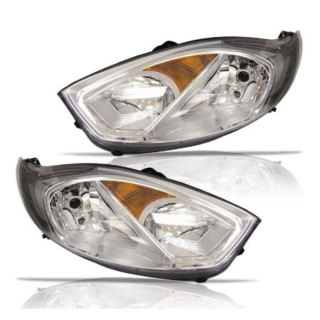 Imagem de Farol Principal FORD FIESTA Lado Esquerdo Máscara Cromada - RUFATO 25329