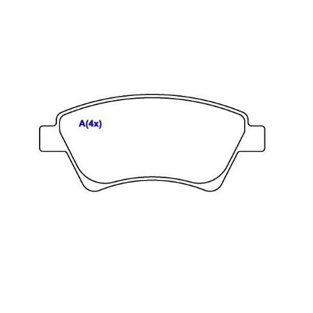 Imagem de Pastilha de Freio Dianteira RENAULT MEGANE Sistema Bosch - SYL SYL1358