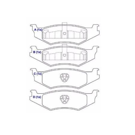 Imagem de Pastilha de Freio Traseira CHRYSLER 300M - SYL SYL3122