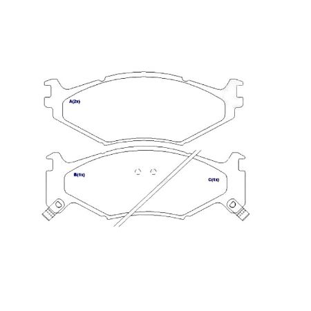 Imagem de Pastilha de Freio Dianteira CHRYSLER CARAVAN/GRAND CARAVAN - SYL SYL2125