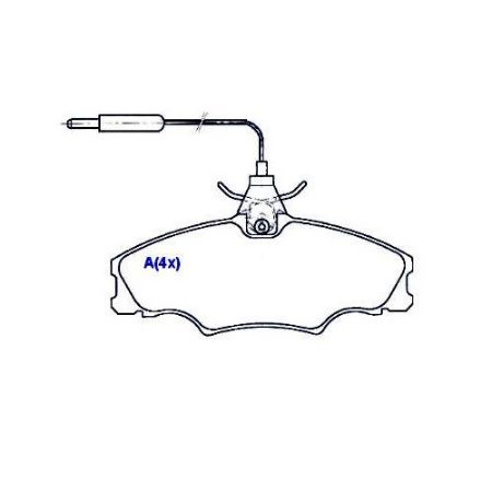 Imagem de Pastilha de Freio Dianteira PEUGEOT 406 - SYL SYL1320