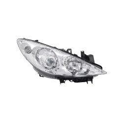 Imagem de Farol Principal PEUGEOT 307/307 SW Lado Direito Máscara Cromada - TYC 20B223052B