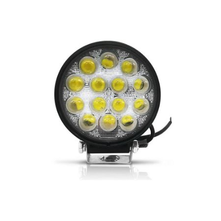 Imagem de Farol Auxiliar Redondo 4D 14 Leds 42W - SUNS ACESSORIOS FLU742D