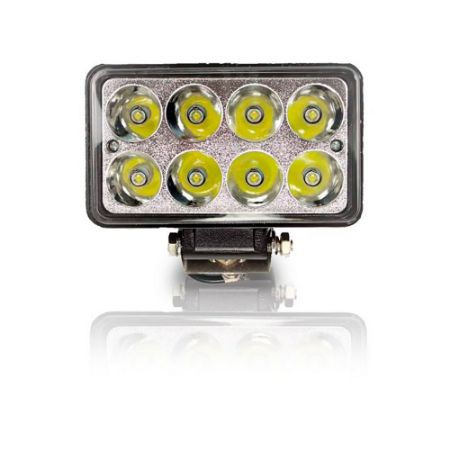 Imagem de Farol Auxiliar Unitário Retangular 4 Pol. 8 Leds 24W - SUNS ACESSORIOS FLU425