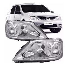 Imagem de Farol Principal RENAULT LOGAN Lado Esquerdo Máscara Cromada - RUFATO 27193