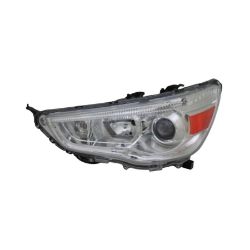 Imagem de Farol Principal MITSUBISHI ASX Lado Esquerdo Máscara Cromada Regulagem Elétrica sem Xenon - MITSUBISHI 8301B587