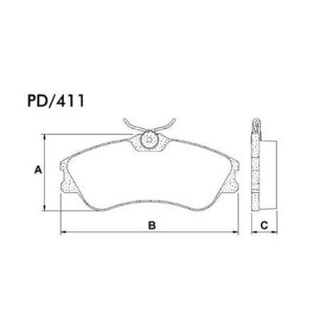 Imagem de Pastilha de Freio Dianteira - FRAS-LE PD411