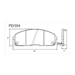 Imagem de Pastilha de Freio Dianteira HYUNDAI HR - FRAS-LE PD354