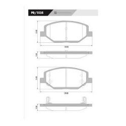 Imagem de Pastilha de Freio Dianteira CHEVROLET - GM SPIN - FRAS-LE PD1535