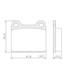 Imagem de Pastilha de Freio Dianteira VOLKSWAGEN GOL/VOYAGE - FRAS-LE PD16