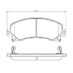 Imagem de Pastilha de Freio Dianteira CHEVROLET - GM S10/TRAILBLAZER - FRAS-LE PD1533