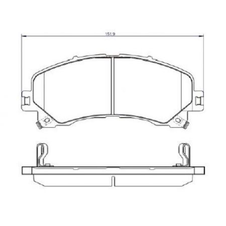 Imagem de Pastilha de Freio Dianteira CHEVROLET - GM S10/TRAILBLAZER - FRAS-LE PD1533